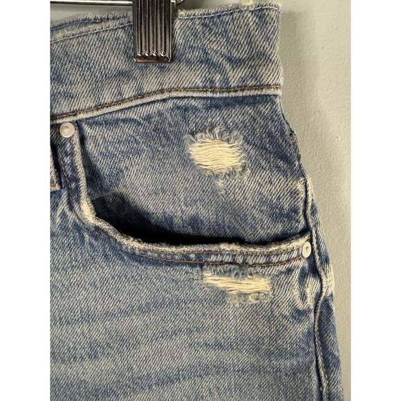 MOTHER Mens Stubbie Chaser Shoo! Wash Size 30 Ankle Jeans Button Fly Light Wash - Picture 3 of 14
